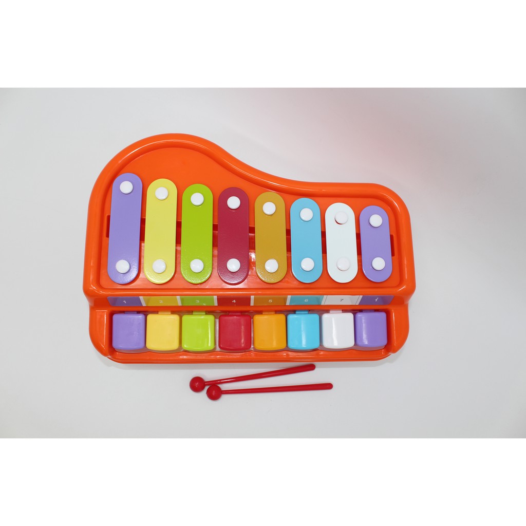 READY STOCK TC BABY PLAY CENTER 2 IN 1 XYLOPHONE PIANO FUN PLAY SET FOR TODDLER AND KIDS GIRLS AND BOYS