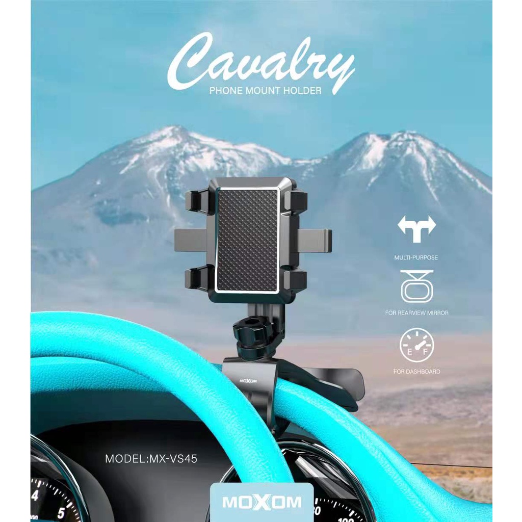 MOXOM MX-VS45 Car Universal Dashboard Mount Holder / 360 Degree / Foam Slip Mat / Display Phone Number | Shopee Malaysia