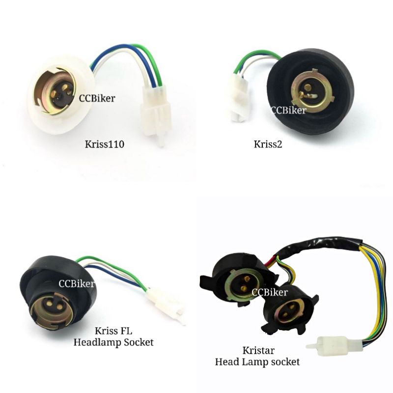 Head Lamp socket Kriss 100/ 110/ 120 Kristar GT128 MR3 Dinamik