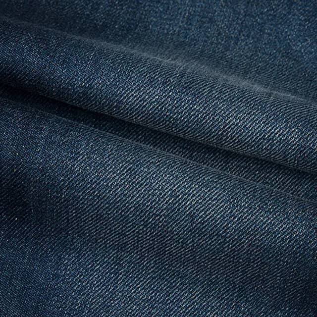 READY STOCK] Kain jeans fabric by meter Indigo blue with green