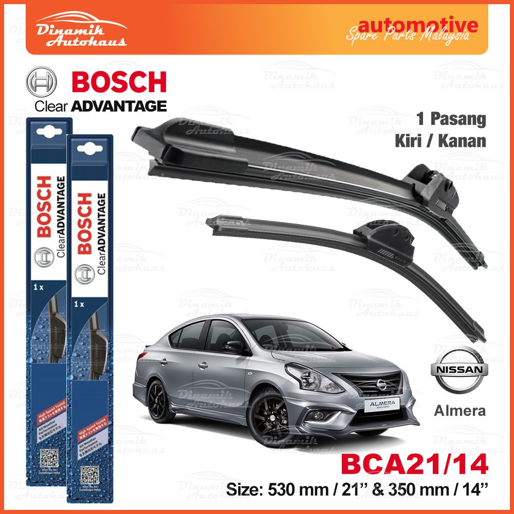 Nissan Almera N17 Year 2012 To 2020 Car Front Windscreen Soft Wiper 21