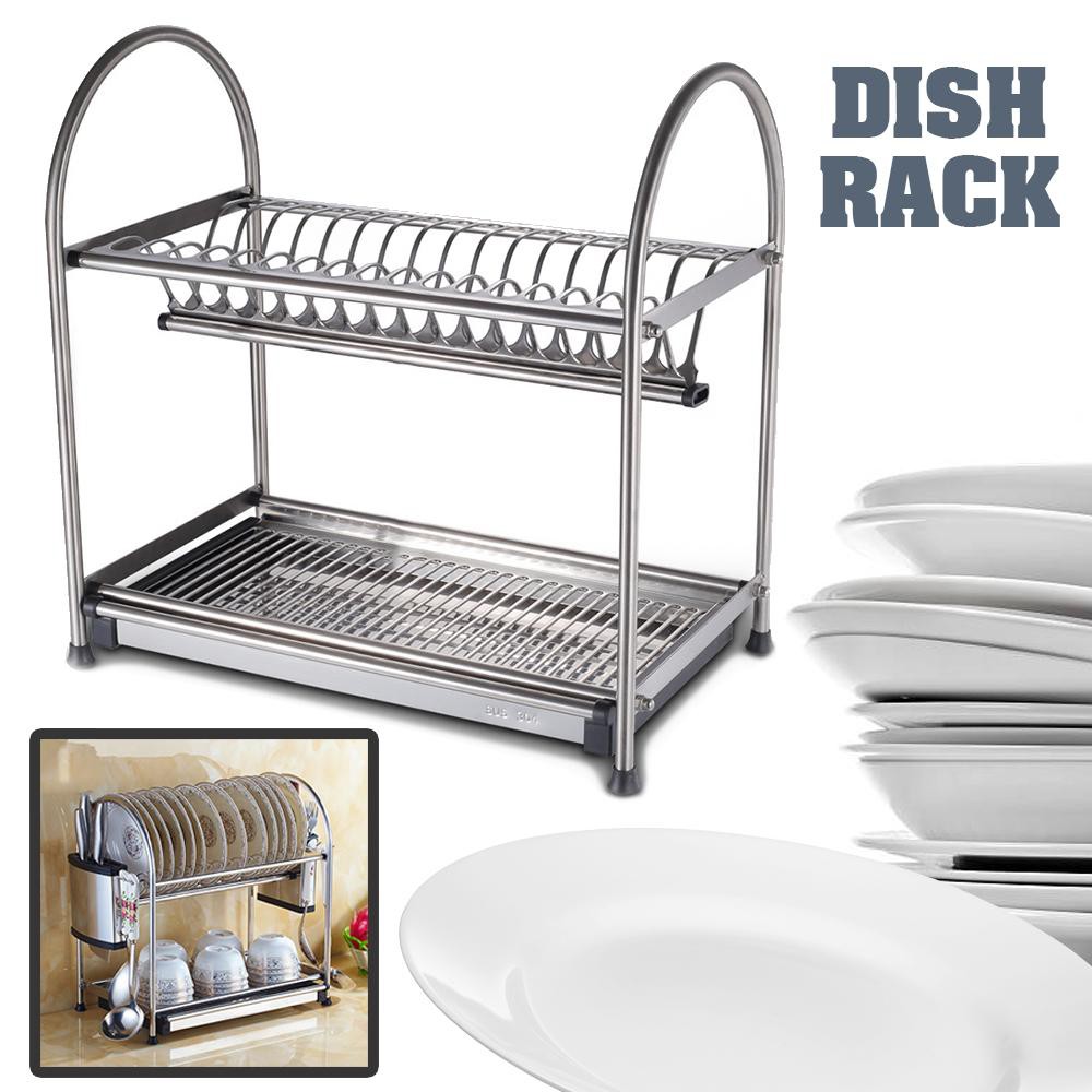 gb 2 LAYER - TERISO Kitchen Dish Rack Shelf | Shopee Malaysia