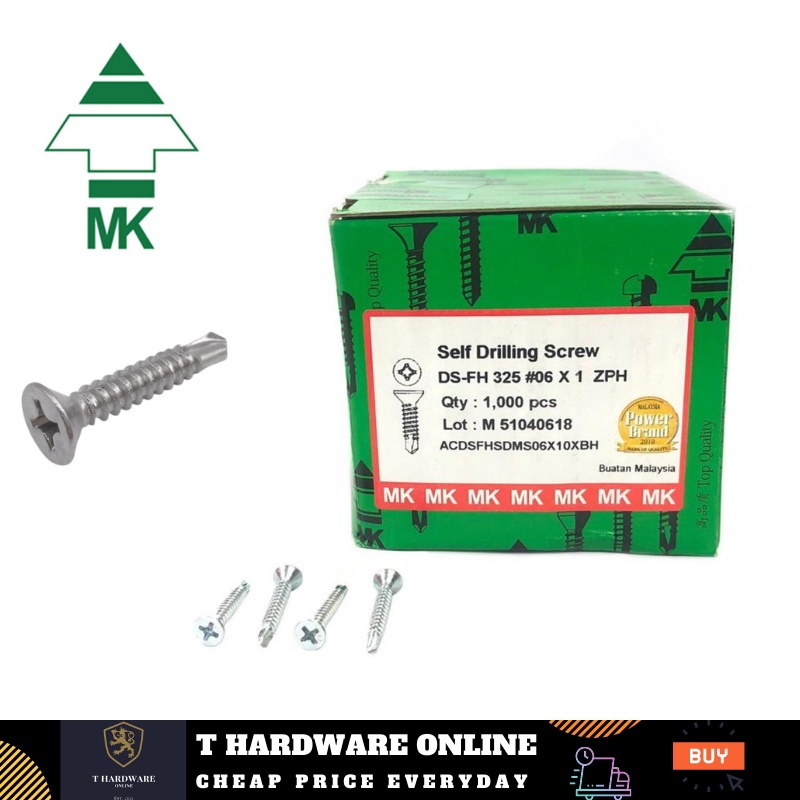 MK 420 DS-FH SELF DRILLING SCREW #8 X 3/4