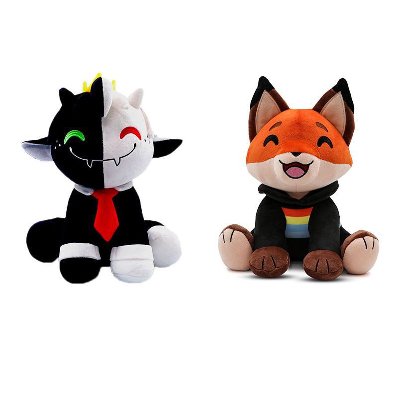 27cm/30cm Fundy and Ranboo Plush Toys Youtooz Sitting Fox Dream SMP
