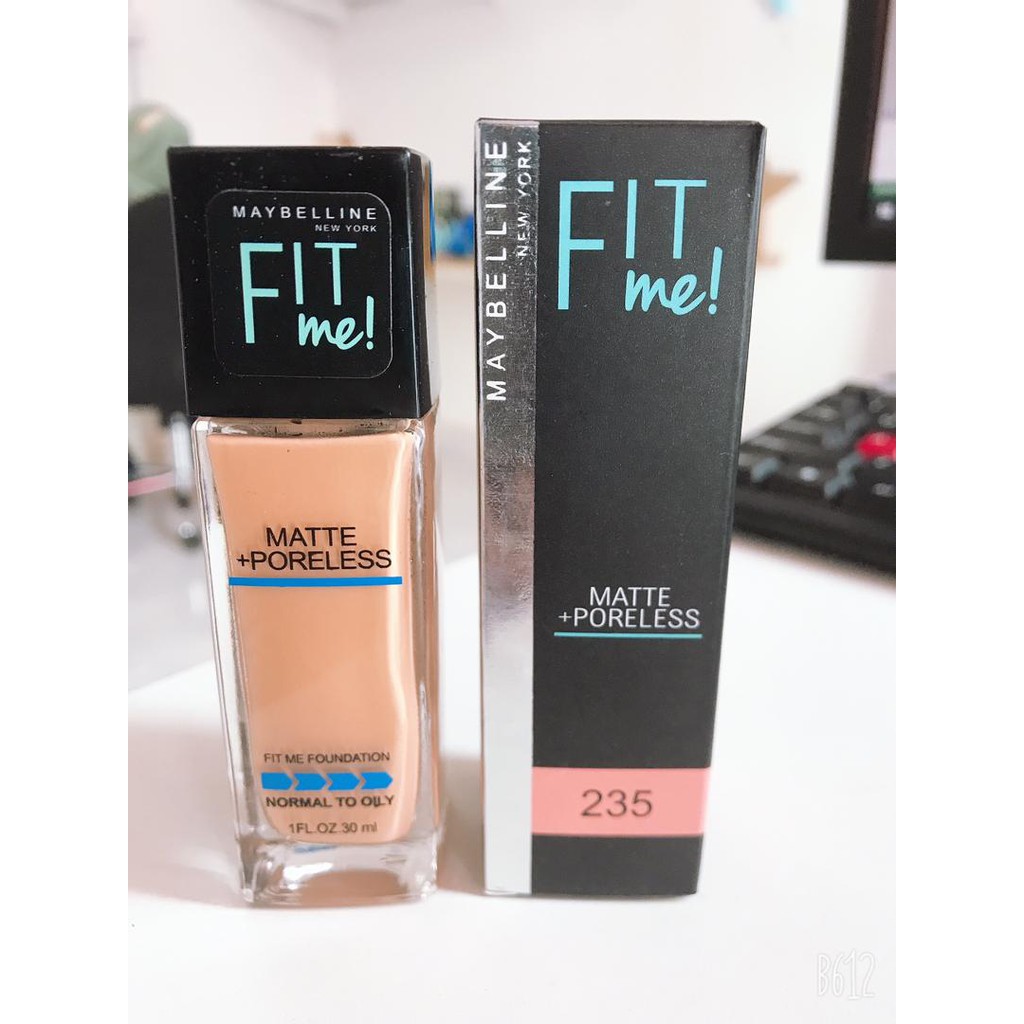 MAYBELLINE Fit Me Matte Liq Foundation SPF 235 (DEEP) Natural Ivory ...