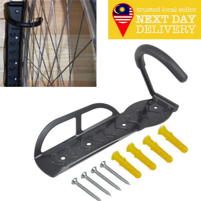 Basikal Bike Storage Rack Wall Hook Stand Mounted Mount Storage Hanger ...