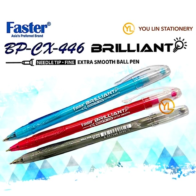 ペン Faster Brilliant Ball Pen CX446 | Shopee Malaysia