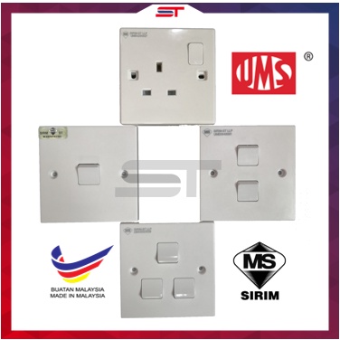 UMS SWITCHES & SOCKET OUTLET SERIES with SIRIM APPROVED / SWITCH SOCKET ...