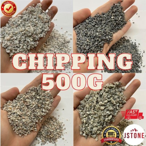 500G Local Black/White Chipping Pebble Gardening Decor Stone | Batu ...