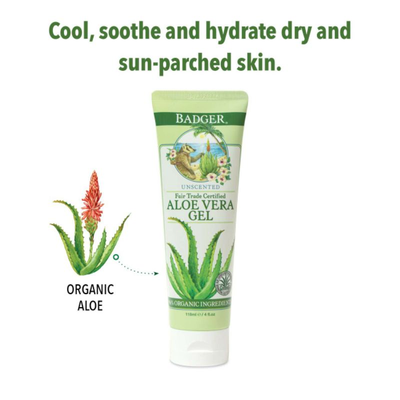 Badger Aloe Vera Gel (118ml) (Expired on Aug 2022) | Shopee Malaysia