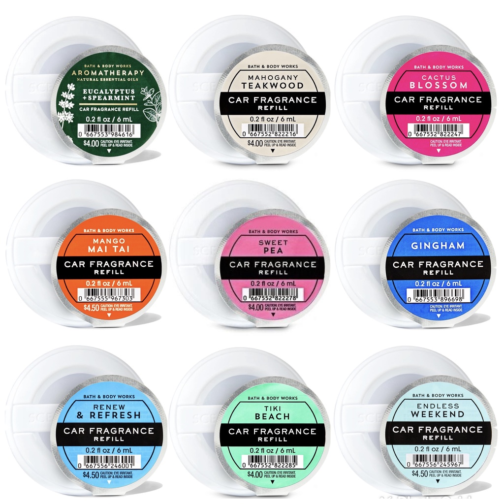 BBW Bath and Body Works Scentportable Car Fragrance Refill Car Freshener  Pewangi kereta