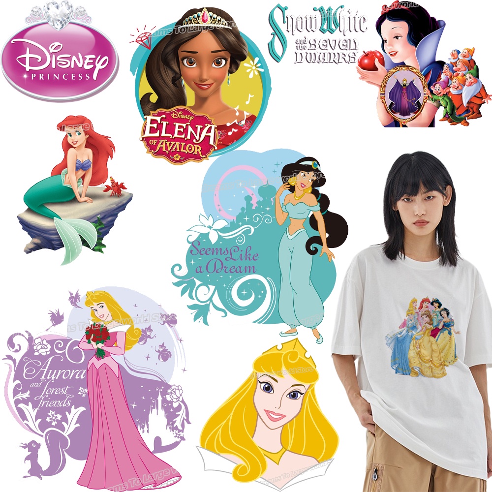 Disney Princess Frozen Patches for DIY face mask Kids T-shirt Clothing ...