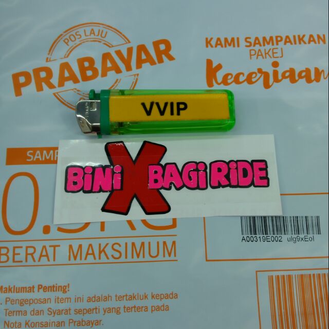 STIKER MOTOR # BINI TAK BAGI RIDE | Shopee Malaysia