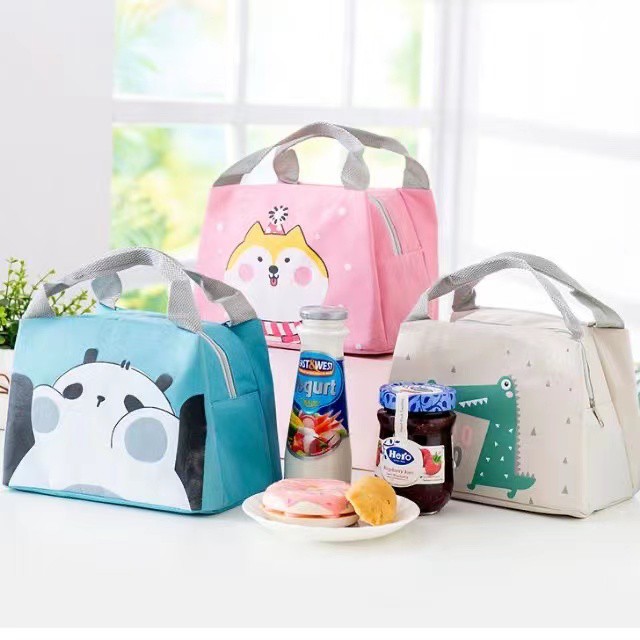 Cute Cartoon Insulated Thermal Cooler Lunch Bag | Shopee Malaysia