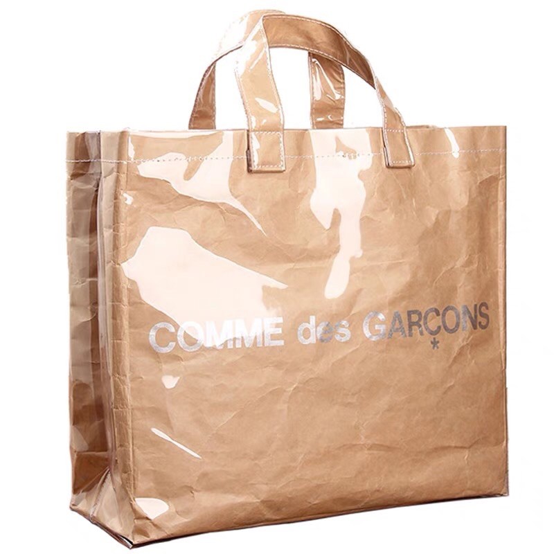 Cdg Large size Travel Bag Comme Des Garcons PVC Shopping Bag Shopee Malaysia