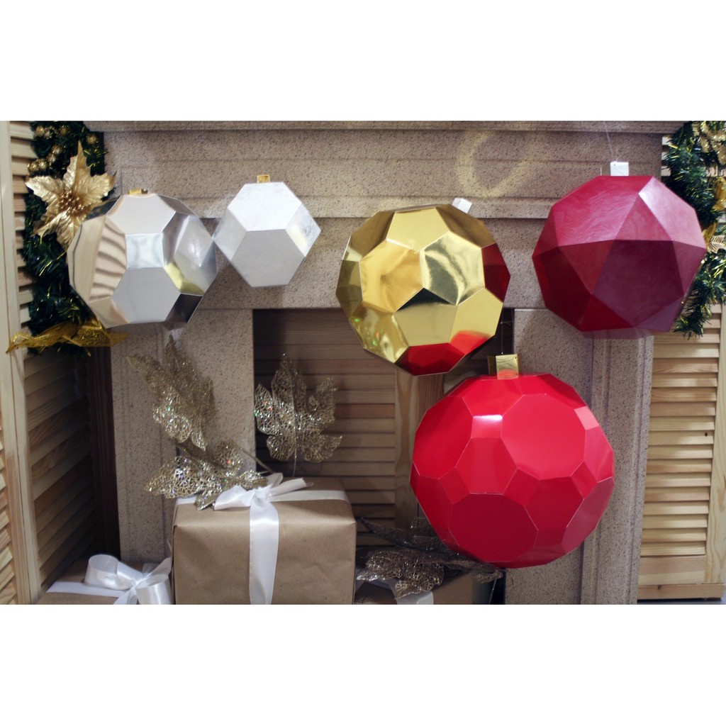 Paper Model Set of 5 Decorative Balls | Shopee Malaysia