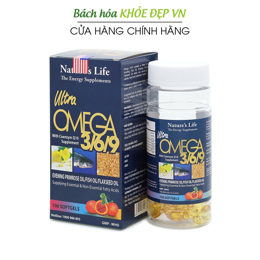 Omega 369 Nature Life fish oil capsules Nourish the brain, brighten ...