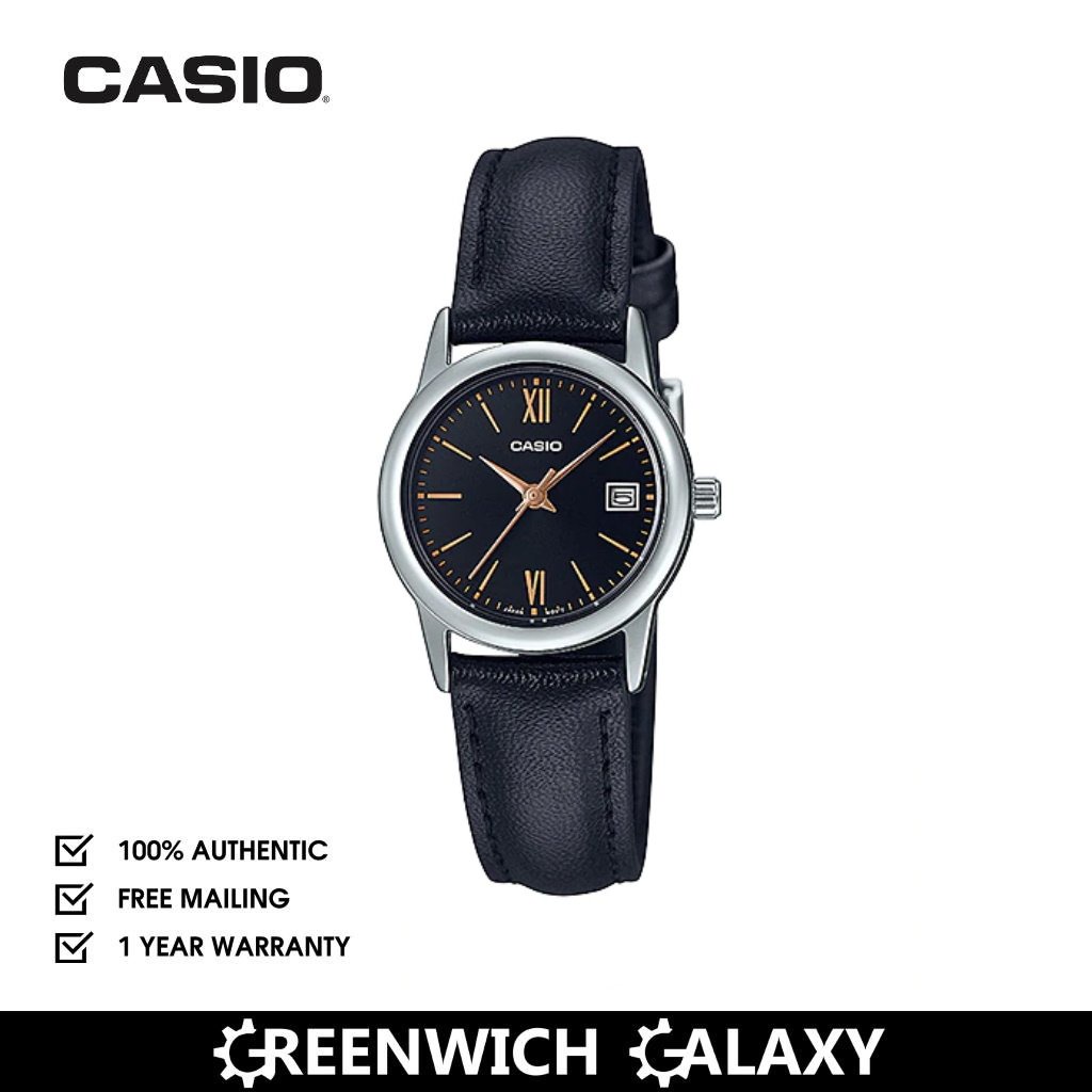 Casio Ladies Leather Analog Watch (LTPV002L1B3) Shopee Malaysia