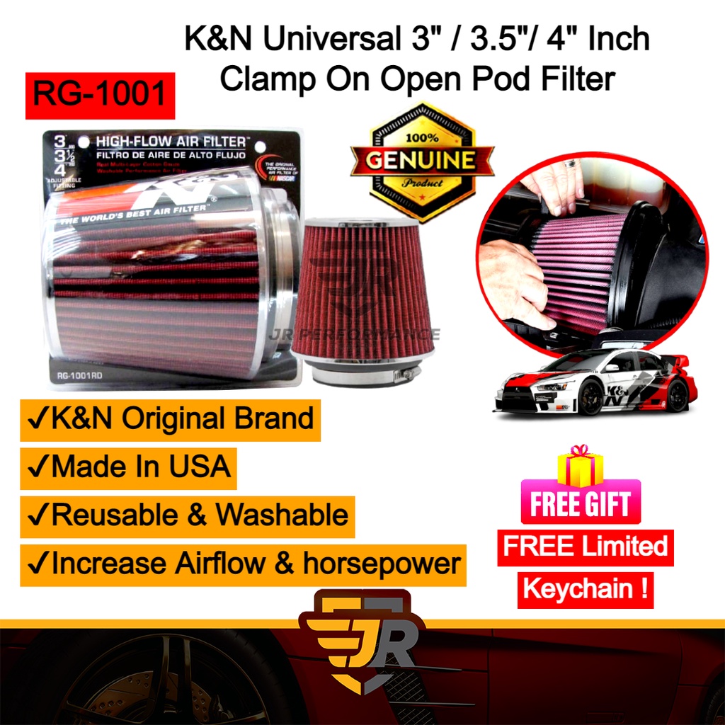 K&N RG-1001BL Universal Air Filter