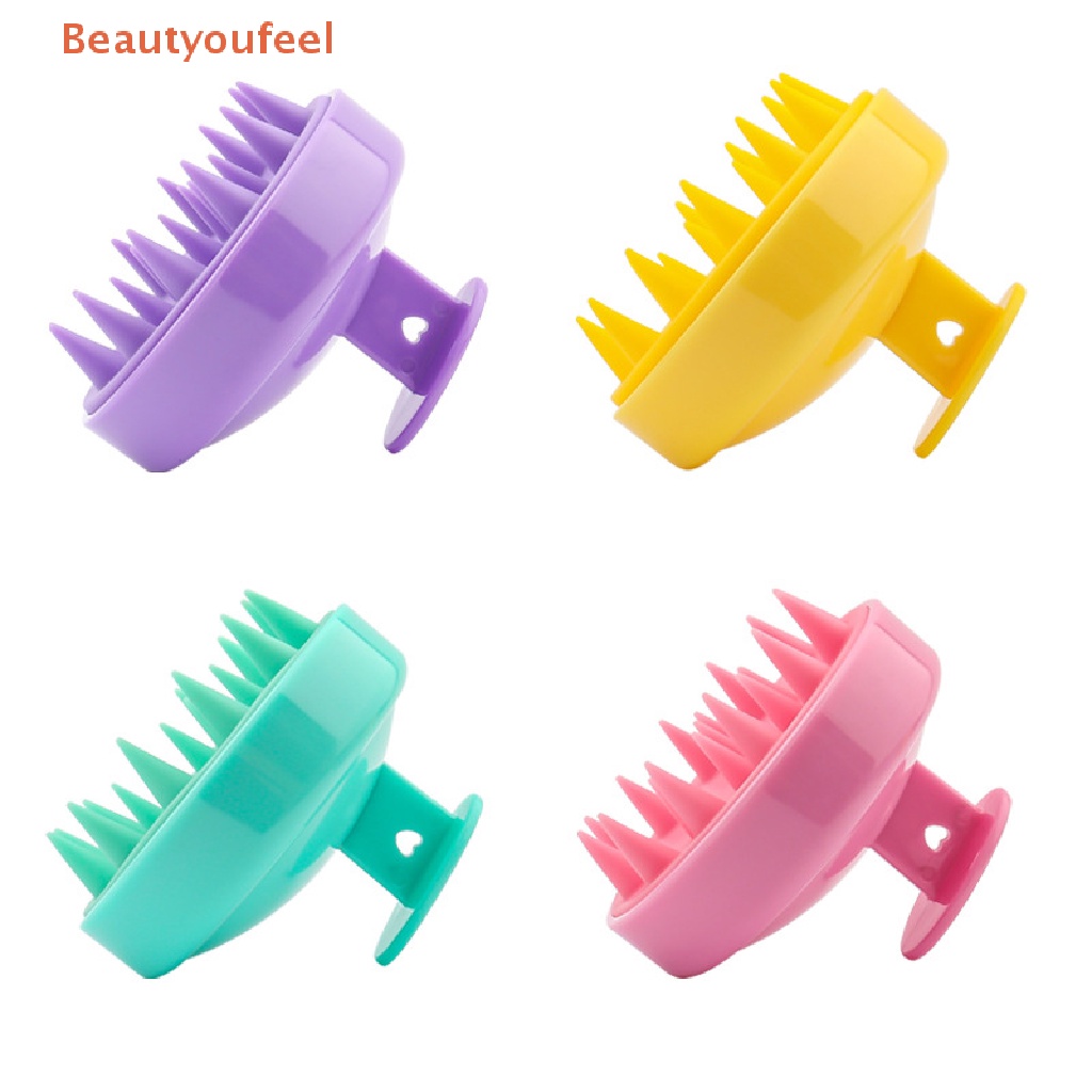 Beautyoufeel Silicone Hair Brush Clean Scalp And Massage Blood
