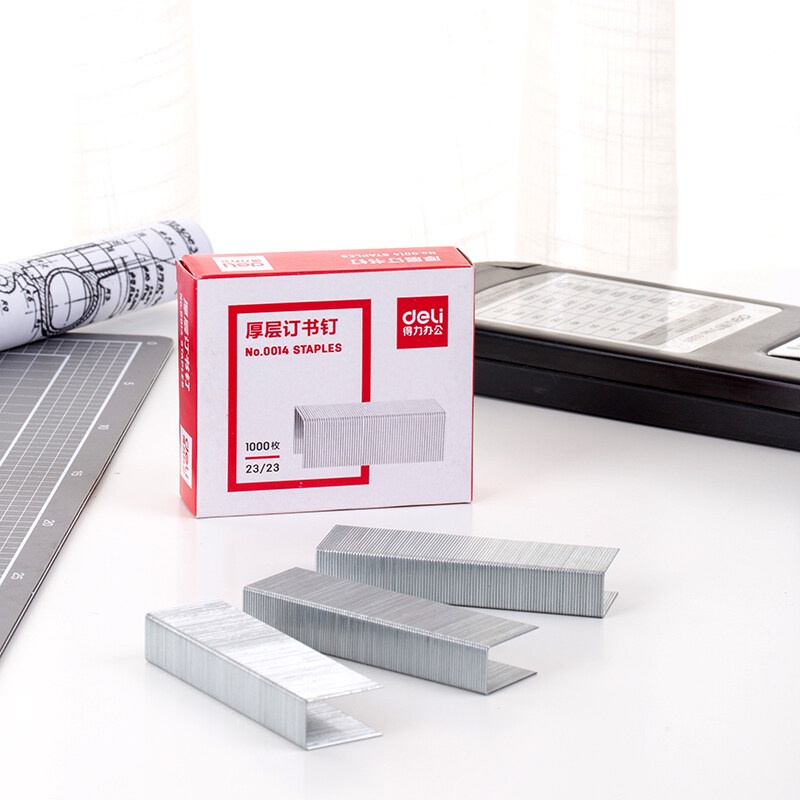 Deli Staple 0012 / 0010 / 0014 model 24/6 10# Staples 1000pcs/box ...