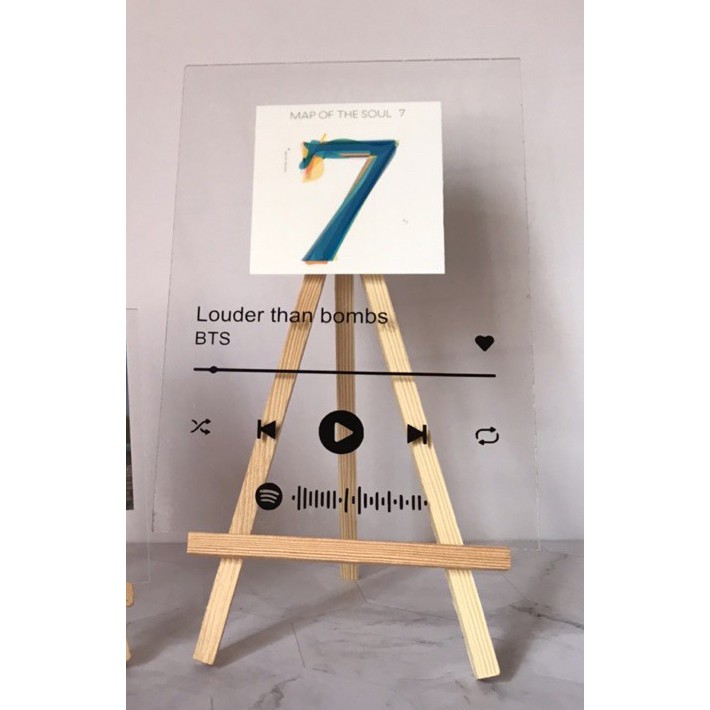 [MURAH] READYSTOCK Display stand for Spotify Album Cover Code Acrylic ...