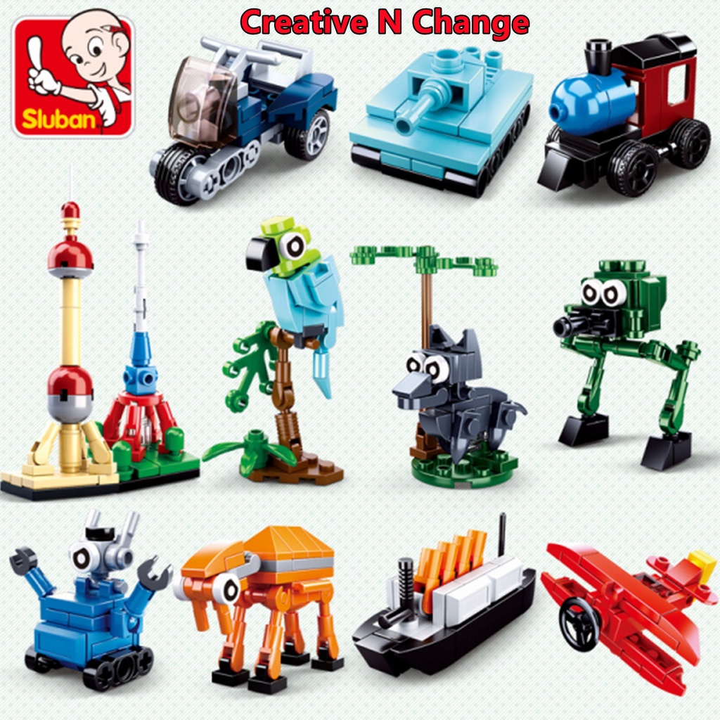 Sluban Building Blocks Small Builders 25-354 PCS Educational Kid ...
