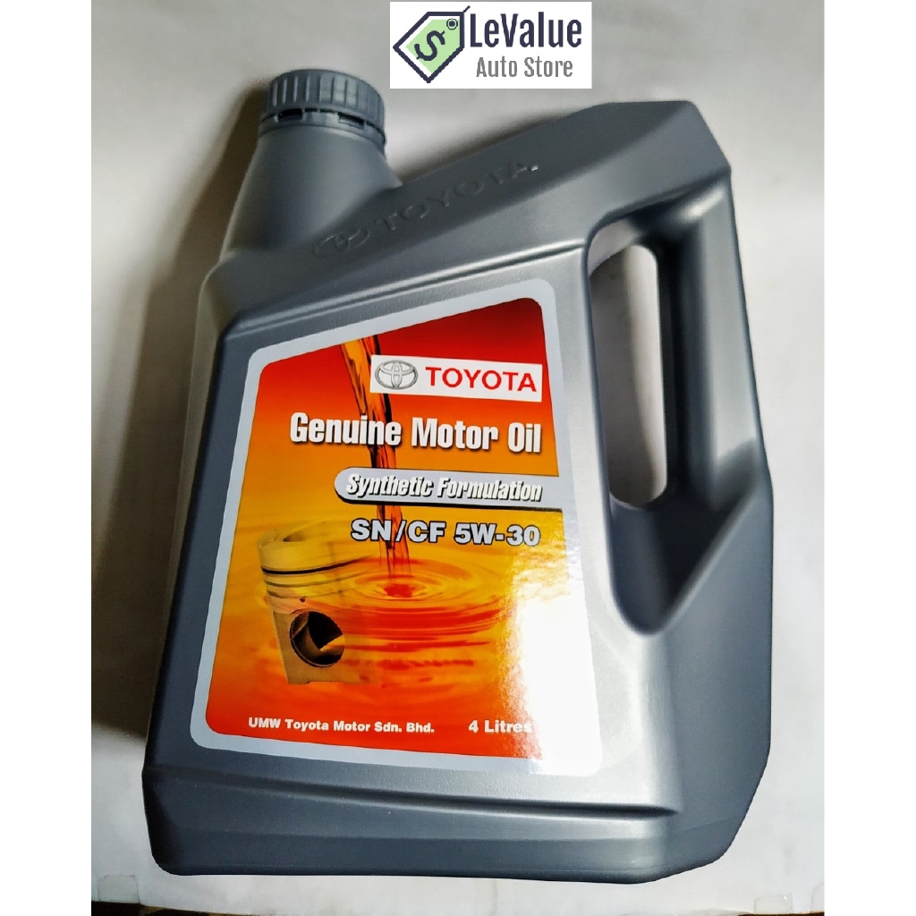 Toyota Semi Synthetic Motor Oil Cf 5 Sn 5w 30 4 Liters - Latest Toyota News