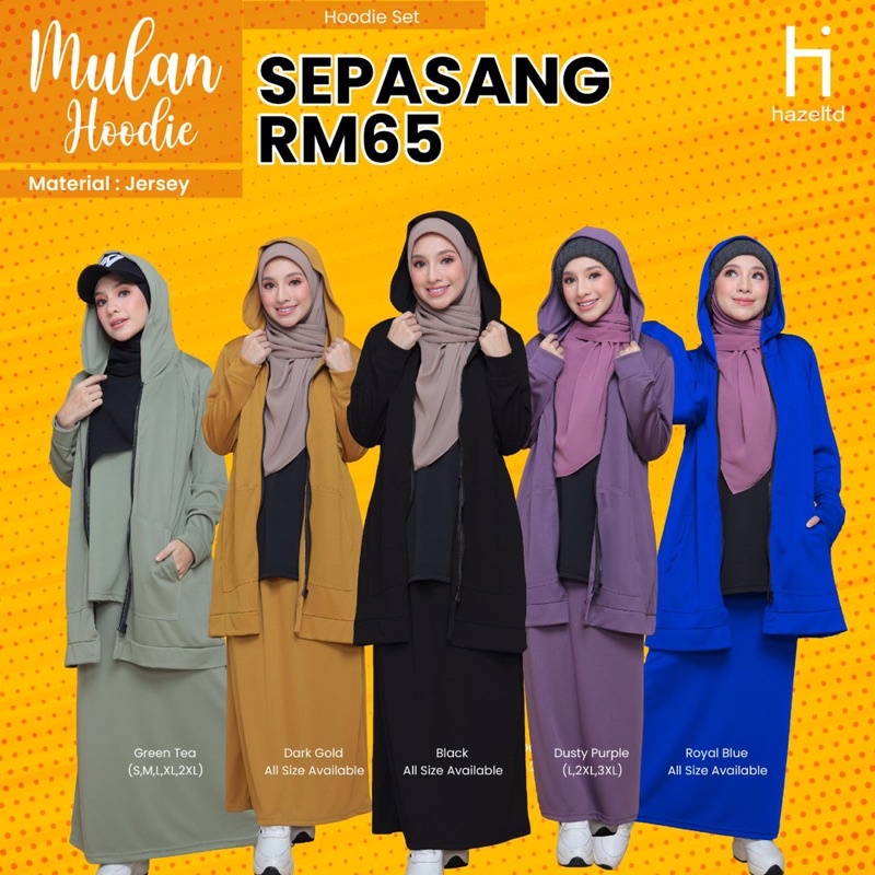 Cardigan hoodie muslimah online