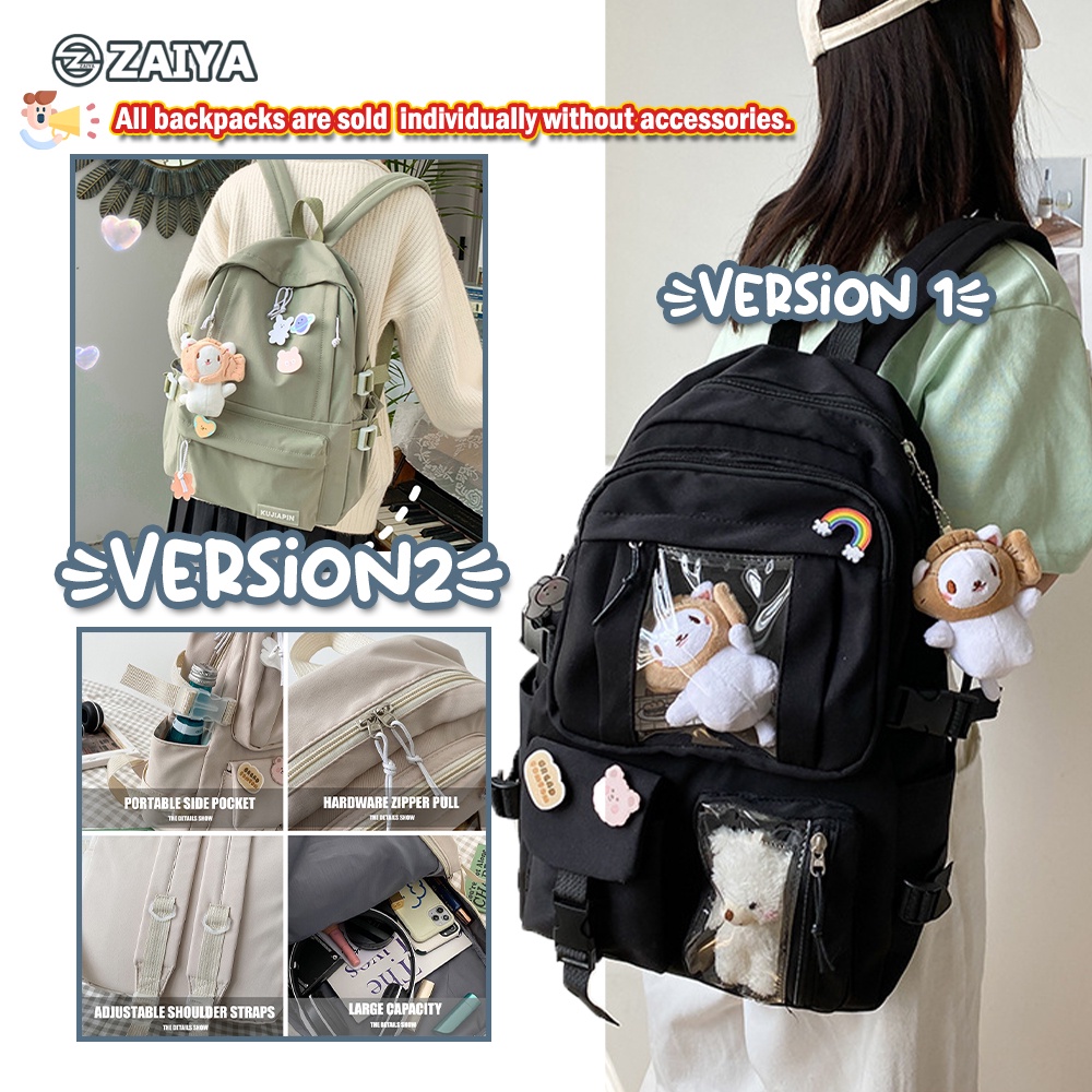 DREAMA School bag Backpack Largecapacity Korean style Women nylon