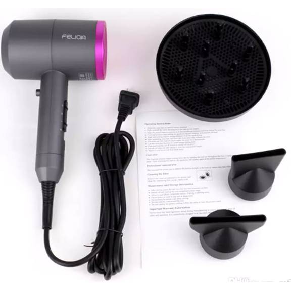 FELICIA Ultra Supersonic Hair Dryer Hot Cold Air Blower Salon Styling Tools Shopee Malaysia