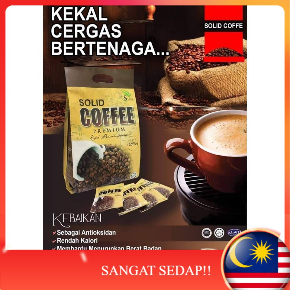 Ready Stock 3 In 1 Solid Coffee Premium By S Line Network Best Kopi Pracampuran Solid Kopi Sedap 4011