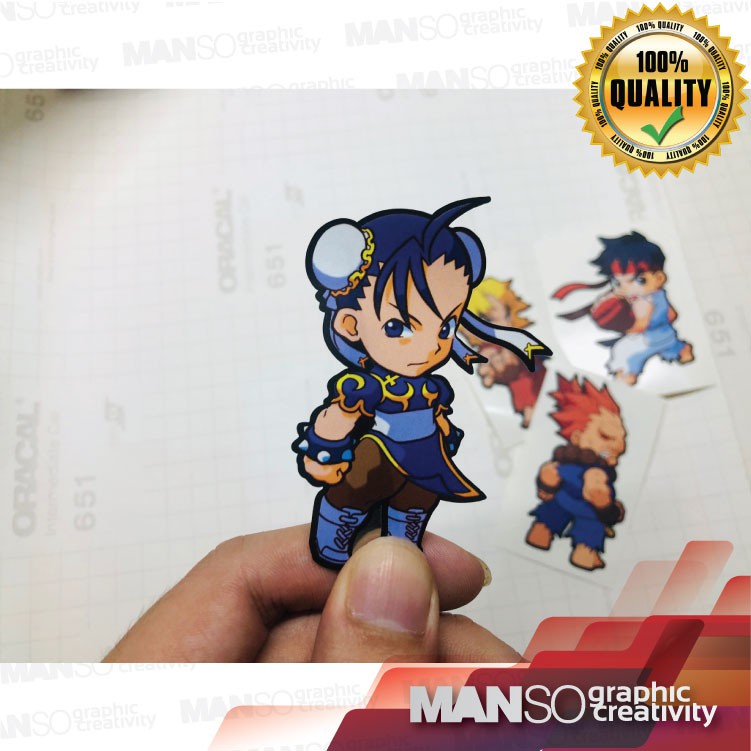 StreetFighter Chun Li Cute Sticker G115 | Shopee Malaysia