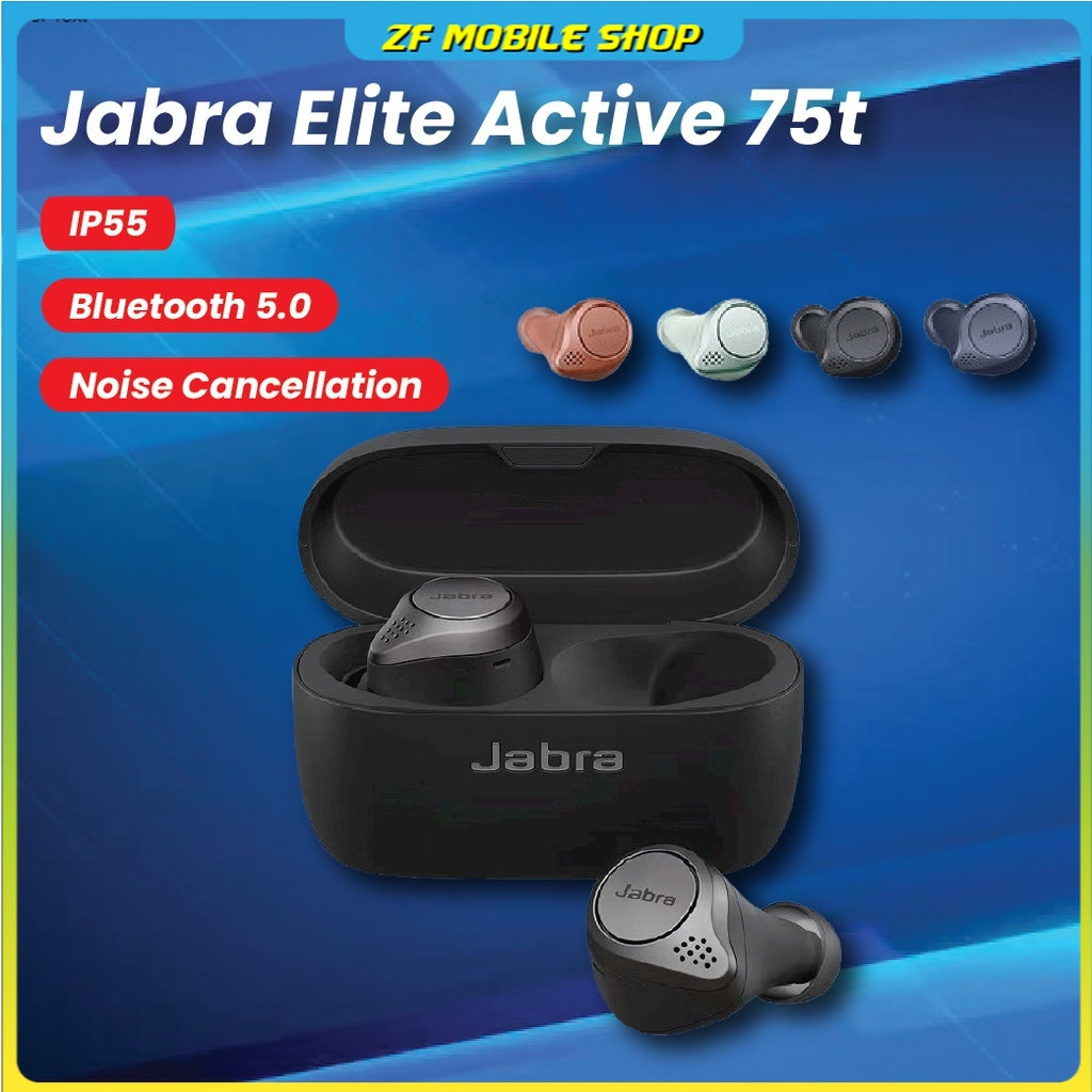 Jabra Elite 75t Noise Cancelling True Wireless Earbud True Wireless Earphone TWS Sports Earbuds