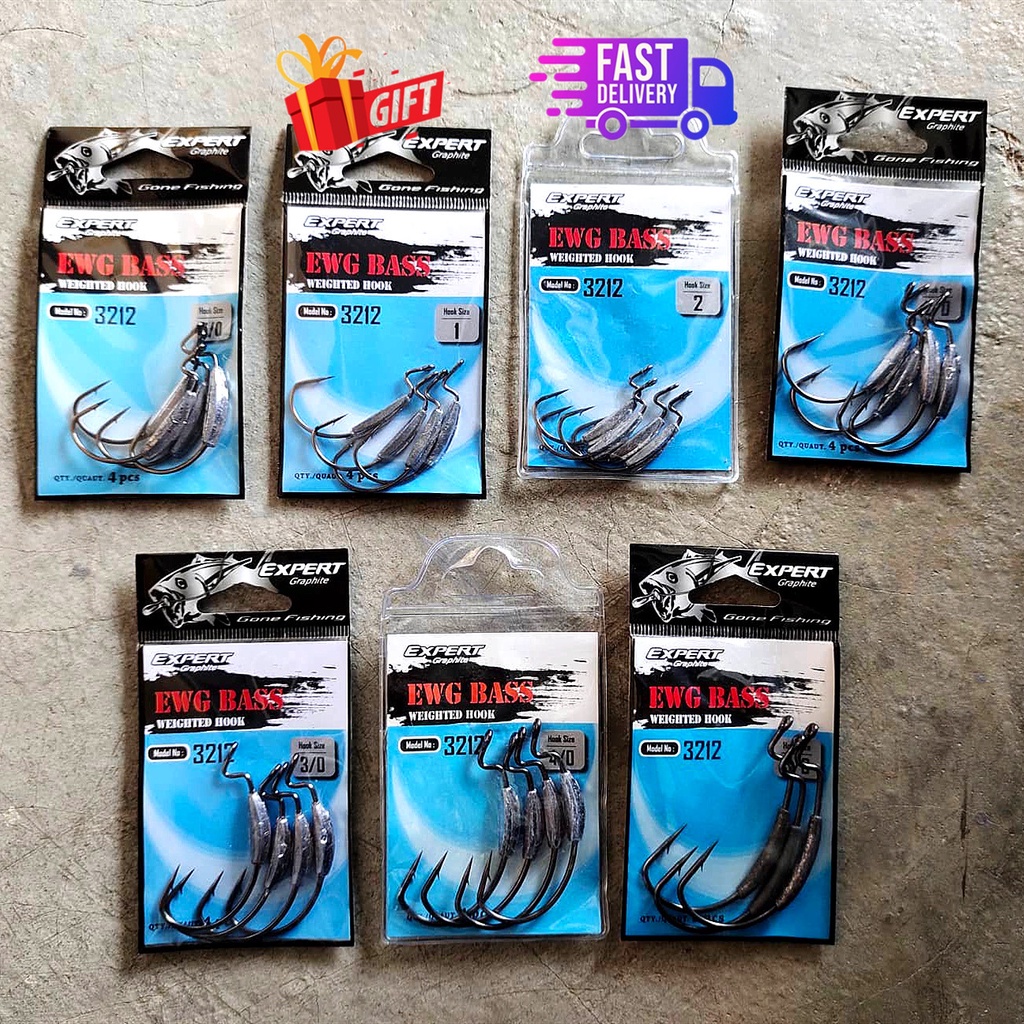(READY STOK) EXPERT GRAPHITE EWG BASS WEIGHT HOOK 3212 Shopee Malaysia