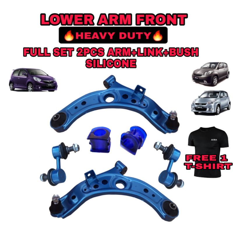 HEAVY DUTY PERODUA MYVI OLD , ICON , LAGIBEST LOWER ARM FRONT FULL SET