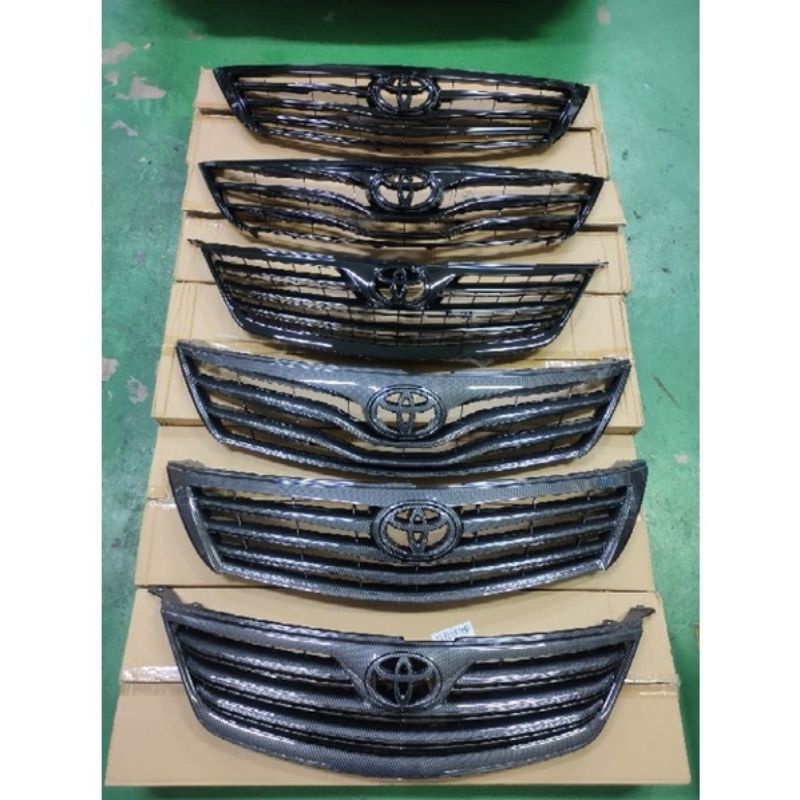 TOYOTA CAMRY FRONT GRILL GLOSS BLACK FRONT GRILLE 2006-2012 | Shopee ...