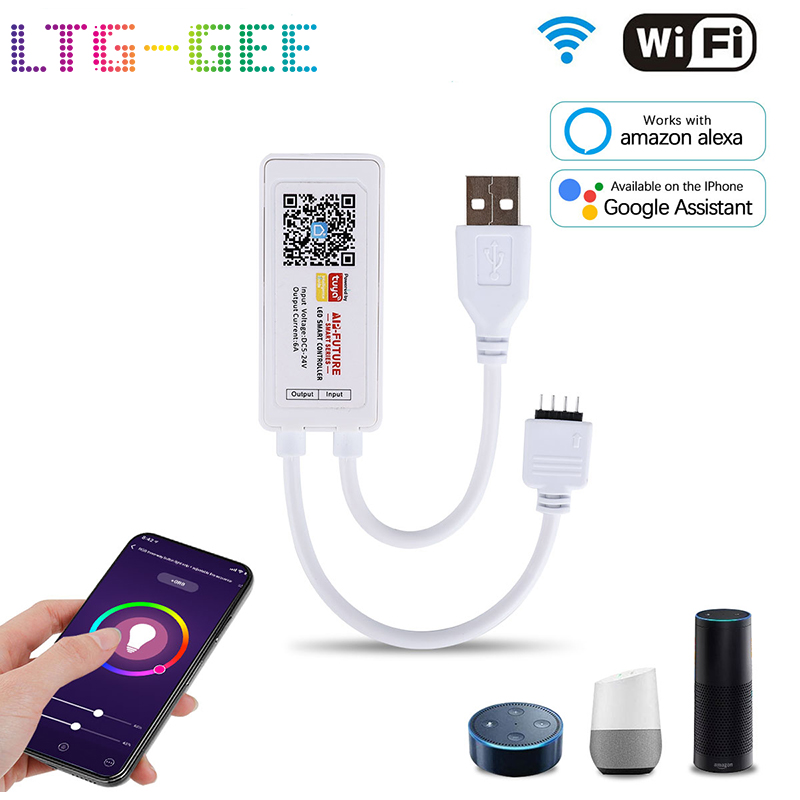 Smart Life RGB WiFi App LED Controller DC5V USB Powered MultiColor ...