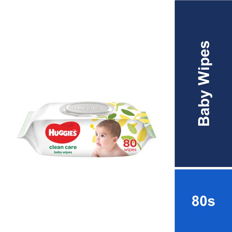 Huggies Baby Wipes Clean Care 80s Shopee Malaysia