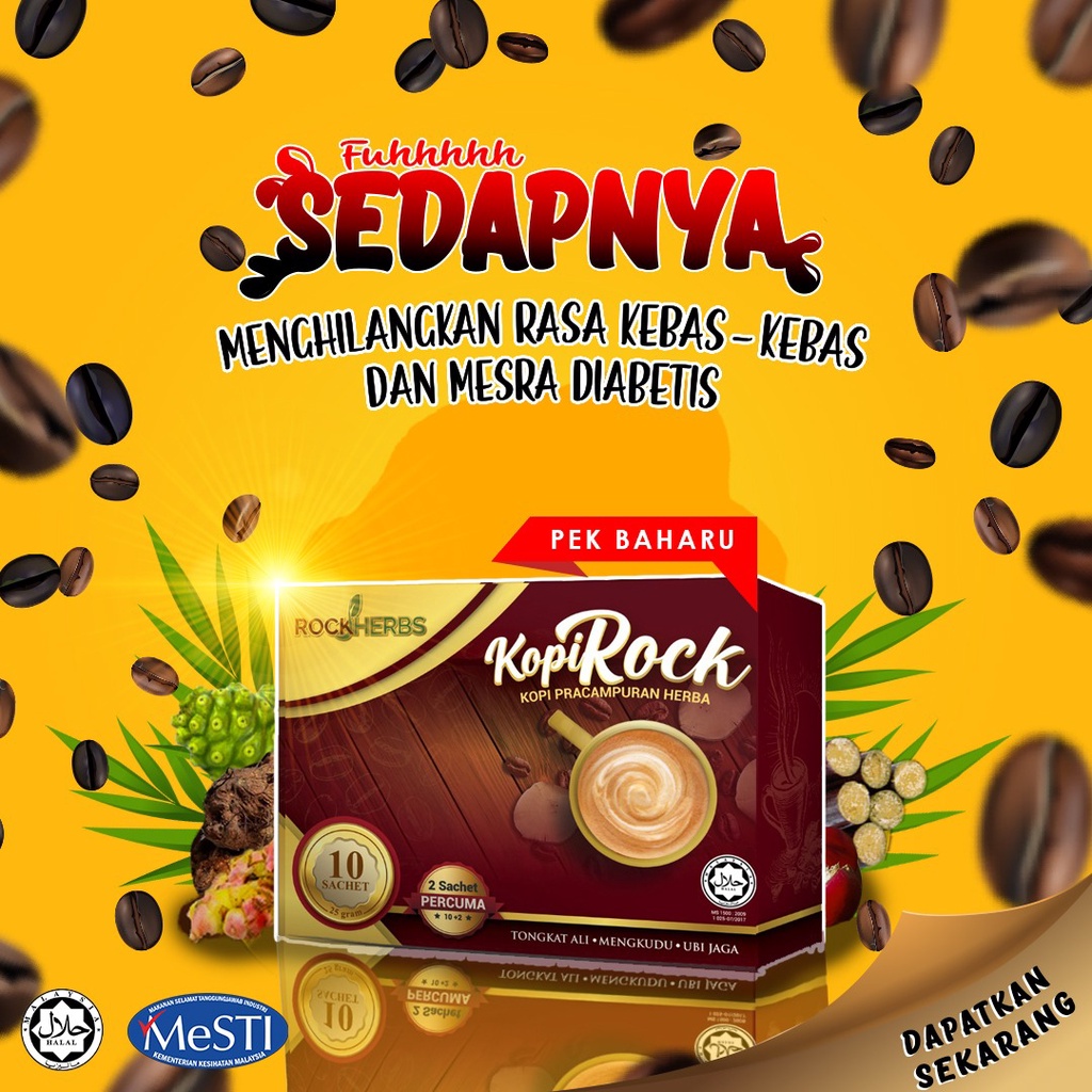[ KOPI ROCK ] 🇸🇬 Low Calories Energy Healthy Digestion Shopee