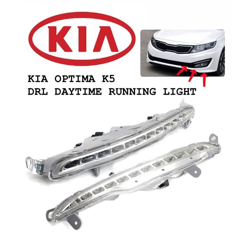 KIA OPTIMA K5 2011 YEAR FRONT BUMPER DRL LED DAYTIME RUNNING LIGHT FOG