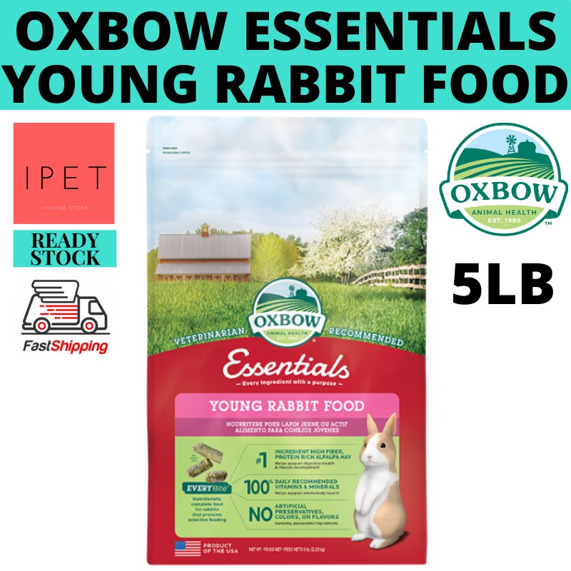 Oxbow essentials bunny 2024 basics young rabbit food