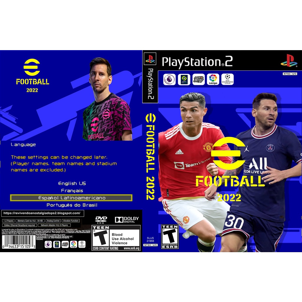 PS2 Game PES 2022 UFL AliGames Patch Shopee Malaysia
