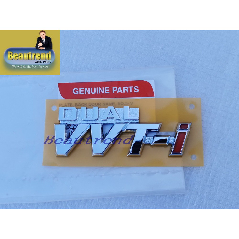 Dual VVTI Emblem Logo Badge Original Bezza Myvi g3 gen3 2018 2019 2020 ...