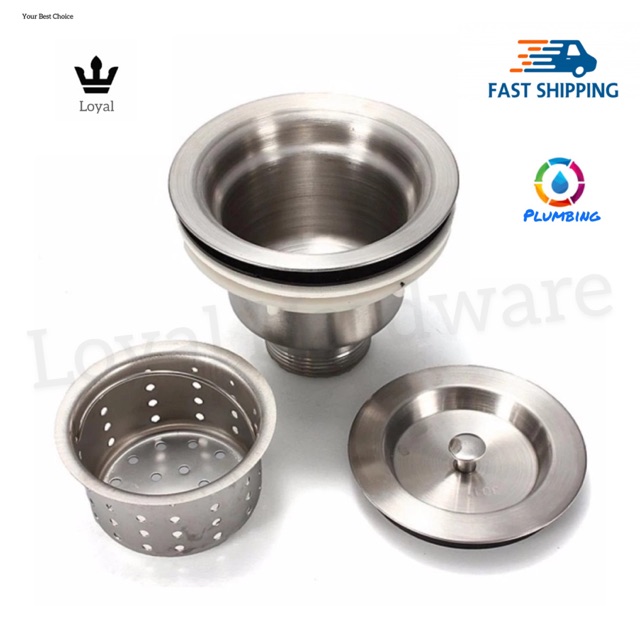 2-1/2” 304Stainless Steel Sink Waste 110MM | Shopee Malaysia