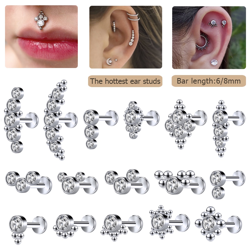 8mm hot sale tragus bar