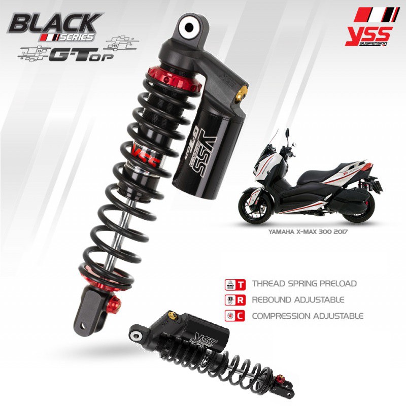 Yamaha XMAX YSS Twin Shock G-Top Black Series Lowered. | Shopee Malaysia