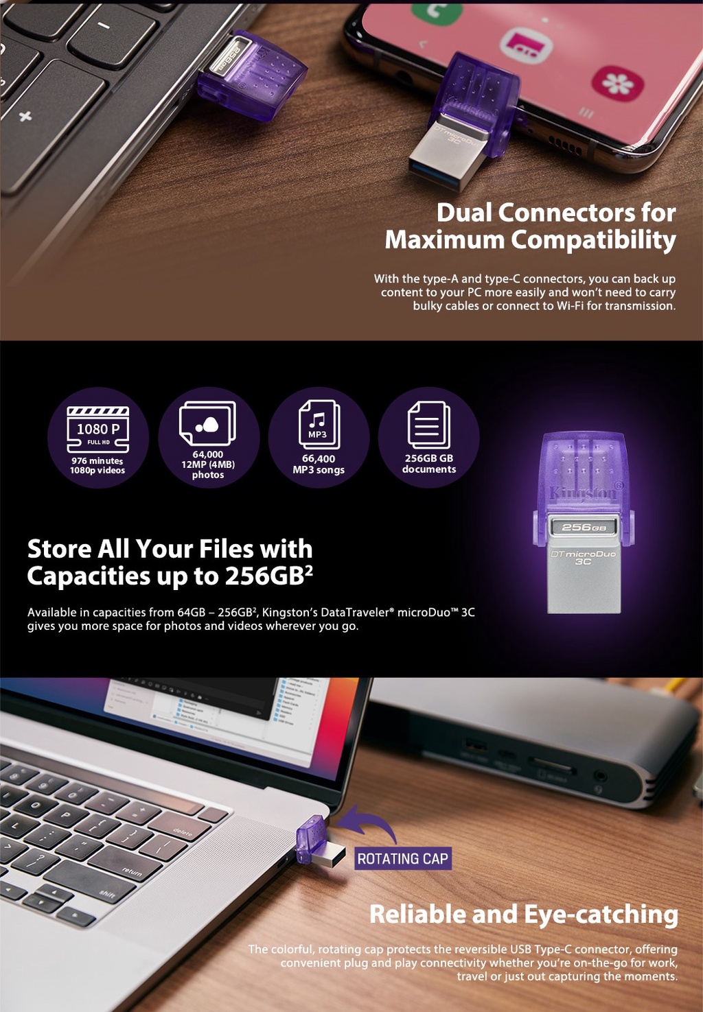 Datatraveler Microduo 3C Usb Type-A Flash Drive – EXTR