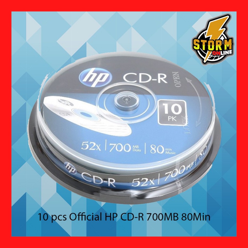 HP CD-R 10PCS (BLANK DISK) | Shopee Malaysia