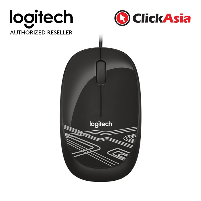 Logitech M105 Corded Mouse - Black (910-002920) | Shopee Malaysia